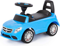 Каталка-автомобиль SuperCar №3 Полесье со звуковым сигналом, голубая