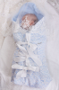Конверт-одеяло Choupette плед кружевной Дантель голубой