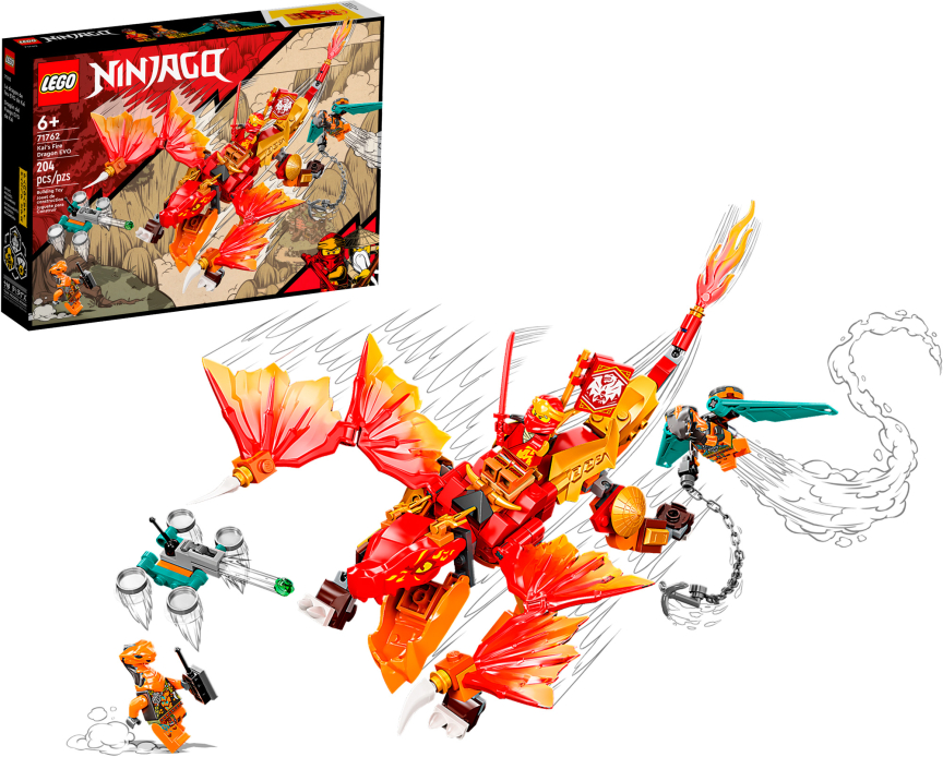 Конструктор Lego Ninjago 71762 Огненный дракон ЭВО Кая