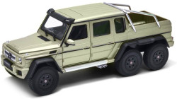 Машинка Welly Mercedeces-Benz G63 AMG 6X6, 1:24, золотая